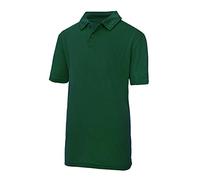 Just Cool Polo Unisexe pour Enfant (9-11 Ans) (Vert Bouteille)