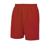 Just Cool Shorts Football Sportifs Polyester Évacuation De L’Humidité Blanc/Noir