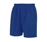 Just Cool Shorts Football Sportifs Polyester Évacuation De L’Humidité Blanc/Noir