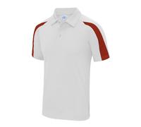 Just Cool Texturé Polyester Respirant Wicking Athlétique Contraste Polo