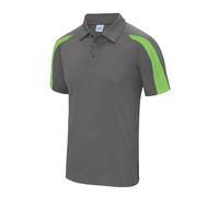 Just Cool Texturé Polyester Respirant Wicking Athlétique Contraste Polo