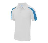 Just Cool Texturé Polyester Respirant Wicking Athlétique Contraste Polo