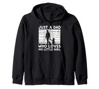 Just Dad Who Loves His Little Girl Fête des Pères Papa Sweat à Capuche