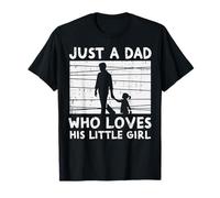 Just Dad Who Loves His Little Girl Fête des Pères Papa T-Shirt