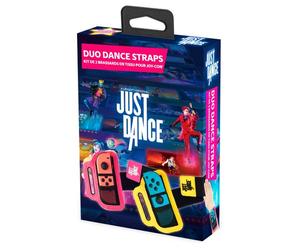 Just Dance 2023 officiel - Dance Straps - Pack de 2 Brassards pour JoyCon, Bracelet élastique réglable avec emplacement pour Joy-Cons nintendo Switch