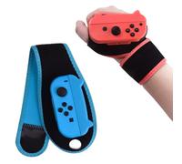 Just Dance Switch 2026 2025 2024 2023 2022 Brassard Réglable Compatible avec Nintendo Switch/Switch OLED Disponible en Rouge et Bleu Hautement Élastique Adapté aux Adultes et Enfants