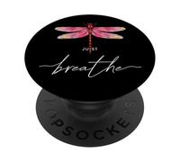 Just des libellules Insectes l'été respire Breathe Dragonfly PopSockets PopGrip Adhésif