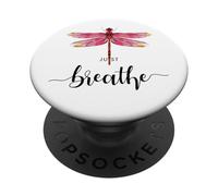 Just des libellules Insectes l'été respire Breathe Dragonfly PopSockets PopGrip Adhésif