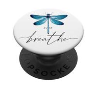 Just des libellules Insectes l'été respire Breathe Dragonfly PopSockets PopGrip Adhésif