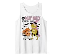 Just Dilly Dally Before The Haunt Frog Witch Halloween Débardeur
