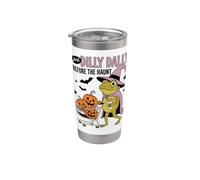 Just Dilly Dally Before The Haunt Frog Witch Halloween Gobelet isotherme en acier inoxydable double paroi