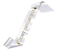 Just Divorced Sash for Women Happy Divorce Party Sabre Decoration Supplies Party Favor Sash Divorce Party Photo Accessoires