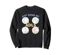 Just Doing My ADLs Cute Duck Occupational Therapy Design Sweatshirt