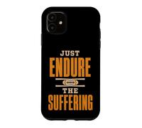 Just Endure The Suffering Football Vintage Funny Coque pour iPhone 11