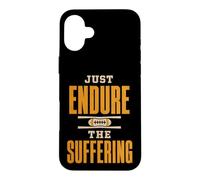 Just Endure The Suffering Football Vintage Funny Coque pour iPhone 16 Plus