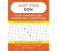 Just Find DON: Your Personalised Word Search Adventure: For puzzle enthusiasts of all ages!
