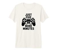 Just Five More Minutes Citation Amusante pour Joueur T-Shirt Haut de Gamme