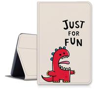 Just for Fun Étui dinosaure pour iPad Pro 11" (modèle 2024, 5e génération), résistant aux chocs, en cuir synthétique, pliable, réglable, avec mise en veille/réveil automatique pour iPad Pro 11" 5e