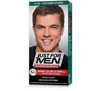 Just For Men Colorant en gel, teinte semi-permanente pour homme, look naturel, sans ammoniaque, marron foncé