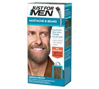 Just For Men Coloration moustache et barbe pour cheveux gris avec pinceau - Couleur marron moyen M-35