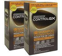 Just for Men Control GX - Grey Reducing 2 in 1 Shampoo & Balsamo da uomo, 118 ml x 2 uds - Pack Promoo