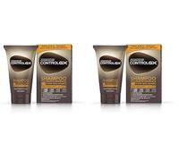 Just For Men - Control GX - Shampooing colorant, 2 en 1 avec baume, réduit progressivement les cheveux gris pour un look naturel, 118 ml (Lot de 2)