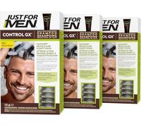 Just For Men Control GX Shampooing Colorant Cheveux, 118 ml (Pack de 3) | Shampooing colorant progressif pour cheveux, réduit les cheveux gris à chaque lavage pour un résultat naturel, pack 3 x 118ml