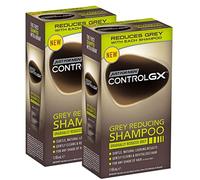 Just For Men Control GX - Shampooing Réducteur de Gris à l'Huile de Coco et Aloe Vera, 118 ml x 2 Unités - Pack Promo