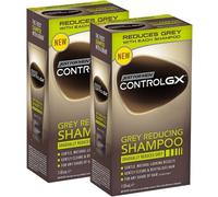 Just For Men Control Gx - Shampooing Réducteur De Gris Pour Cheveux Gris, À L'huile De Coco Et À L'aloe Vera, Nouvelle Formule Améliorée, Toutes Les Nuances, 118 Ml X 2 Unités - Pack[Z601]
