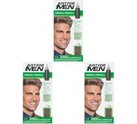 Just For Men Gel Colorant, Teinture Cheveux Châtain Clair, Coloration Cheveux Homme, Couvre Les Cheveux Blancs Et Restaure La Couleur D'Origine Pour Un Résultat Naturel, Rapide Et Facile, H25