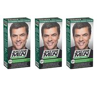Just for Men H45 - Lot de 3 shampoings colorants pour cheveux, brun noir naturel