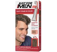 Just for Men Juste pour les hommes autostop Peigne-In Men Couleur des cheveux, lumière brun moyen