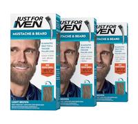 Just For Men Lot de 3 tubes de gel colorant pour moustache et barbe