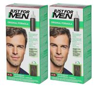 JUST FOR MEN® Shampooing colorant Châtain H-35 2x60 ml