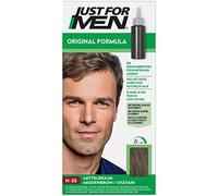 Just For Men Teinture Cheveux Homme, Coloration Semi-Permanente pour Homme, Sans Ammoniaque, avec Kératine et Vitamine E pour des Cheveux Forts, Coloration, Châtain H35