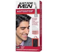 Just For Men Teinture Cheveux Homme Noir A55 | Formule sans ammoniaque ni peroxyde, prête à l’emploi, idéale pour camoufler les cheveux blancs avec un fini noir naturel.
