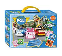 Just Games Boîte de jeu Robocar Poli3 pièces