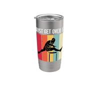 Just Get Over It Track Field Hurdler Hurdling Runner Gobelet isotherme en acier inoxydable double paroi