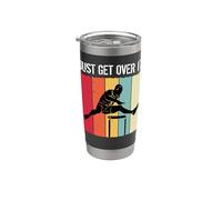 Just Get Over It Track Field Hurdler Hurdling Runner Gobelet isotherme en acier inoxydable double paroi