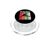 Just Get Over It Track Field Hurdler Hurdling Runner PopSockets PopGrip pour MagSafe