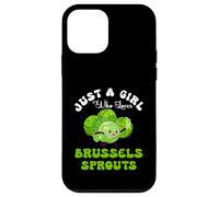 Just Girl Who Loves Bruxelles Choux de Bruxelles Meme végétalien Coque pour iPhone 12 Mini