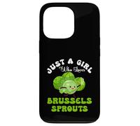 Just Girl Who Loves Bruxelles Choux de Bruxelles Meme végétalien Coque pour iPhone 13 Pro