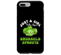 Just Girl Who Loves Bruxelles Choux de Bruxelles Meme végétalien Coque pour iPhone 7 Plus/8 Plus
