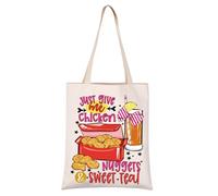 Just Give Me Sac fourre-tout avec inscription « Chicken Nuggets Sweet Tea »