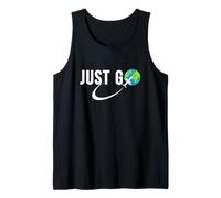 Just Go Travel Addict Globe Avion World Solo Traveler Débardeur
