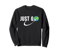 Just Go Travel Addict Globe Avion World Solo Traveler Sweatshirt