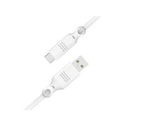 Just Green - Câble USB - USB (M) pour 24 pin USB-C (M) - 3 A - 1.2 m - blanc