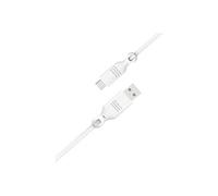 Just Green - Câble USB - USB (M) pour Micro-USB de type B (M) - 2.1 A - 2 m - blanc