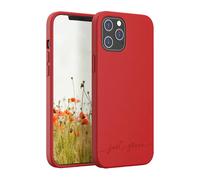 JUST GREEN Coque de Protection pour iPhone 12 Pro Max Natura Recyclable Rouge