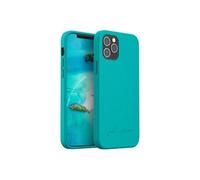 Just Green - Coque de protection pour téléphone portable - matériau 100 % biodégradable - bleu lagon - pour Apple iPhone 12, 12 Pro